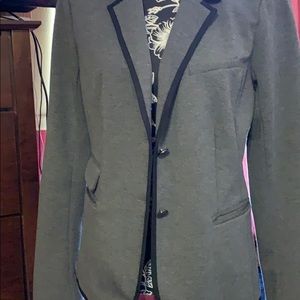 NWT GAP Academy blazer-10 Tall-gray/black